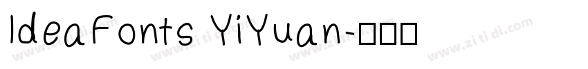 IdeaFonts YiYuan字体转换